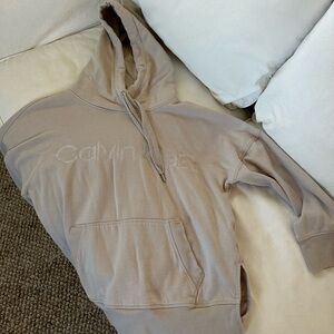 Calvin Klein Tan Hoodie Sweater